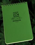 Green Tactical Pocket Notebook 4" x 6"