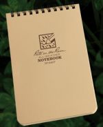 Tan Tactical Pocket Notebook 4" x 6"